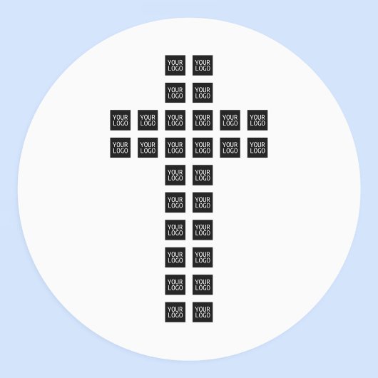 ロゴまたはイメージを使用したクロスパターンの作成 ラベル