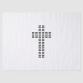 ロゴまたはイメージを使用したクロスパターンの作成 薄葉紙 (正面)