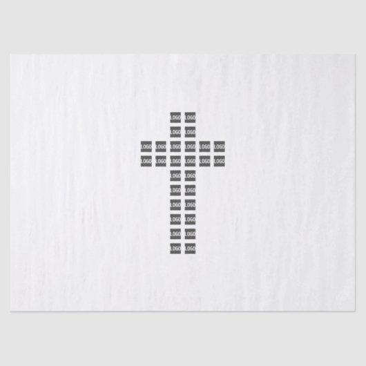 ロゴまたはイメージを使用したクロスパターンの作成 薄葉紙 (正面)