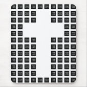 ロゴまたはイメージマウスを使用してクロスパターンを作成する マウスパッド (正面)