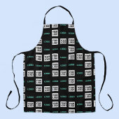 ロゴまたはイメージ | ジグザグパターン（2イメージあり） エプロン