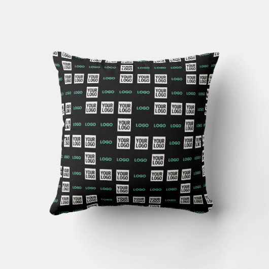 ロゴまたはイメージ | ジグザグパターン（2イメージあり） クッション (裏面)