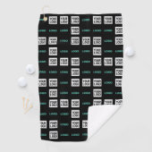 ロゴまたはイメージ | ジグザグパターン（2イメージあり） ゴルフタオル (インサイチュ)