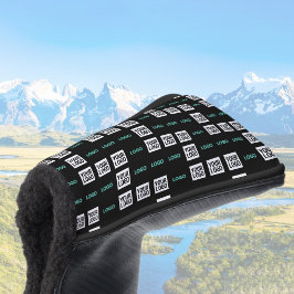 ロゴまたはイメージ | ジグザグパターン（2イメージあり） ゴルフヘッドカバー