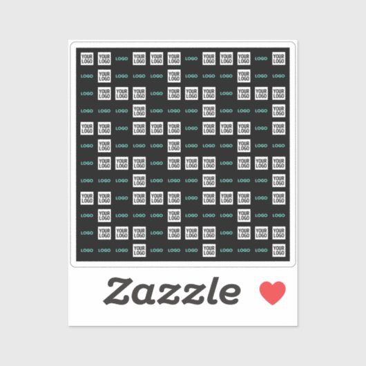 ロゴまたはイメージ | ジグザグパターン(2イメージあり) シール (シート)