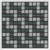 ロゴまたはイメージ | ジグザグパターン(2イメージあり) シール (正面)