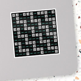 ロゴまたはイメージ | ジグザグパターン（2イメージあり） シール