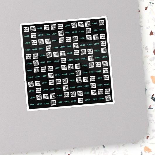 ロゴまたはイメージ | ジグザグパターン(2イメージあり) シール