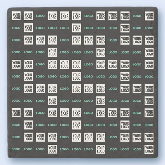 ロゴまたはイメージ | ジグザグパターン（2イメージあり） ストーンコースター