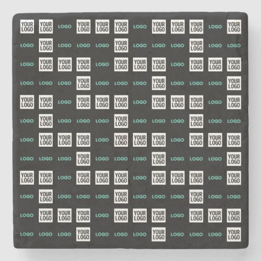 ロゴまたはイメージ | ジグザグパターン（2イメージあり） ストーンコースター (正面)