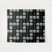 ロゴまたはイメージ | ジグザグパターン（2イメージあり） タペストリー (正面(横))