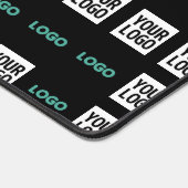 ロゴまたはイメージ | ジグザグパターン（2イメージあり） デスクマット (コーナー)