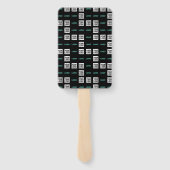 ロゴまたはイメージ | ジグザグパターン（2イメージあり） ハンドファン (裏面)