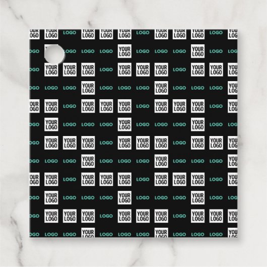 ロゴまたはイメージ | ジグザグパターン(2イメージあり) フェイバータグ (正面)