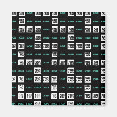 ロゴまたはイメージ | ジグザグパターン（2イメージあり） マグネット (正面)