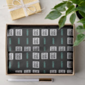 ロゴまたはイメージ | ジグザグパターン（2イメージあり） 薄葉紙 (ギフト)