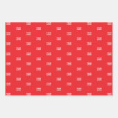 ロゴまたはイメージ/デザインを自動的に並べる ラッピングペーパーシート (正面3)