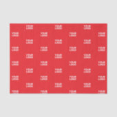 ロゴまたはイメージ/デザインを自動的に並べる 薄葉紙 (正面)