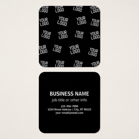 ロゴまたはイメージ | ランダム化されたルッキングテンプレート (正面&裏面)