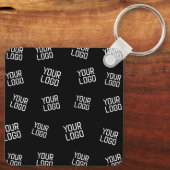 ロゴまたはイメージ | ランダム化されたルッキングテンプレート キーホルダー (裏面)