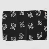 ロゴまたはイメージ | ランダム化されたルッキングテンプレート ゴルフタオル (横)