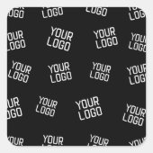 ロゴまたはイメージ | ランダム化されたルッキングテンプレート スクエアシール (正面)