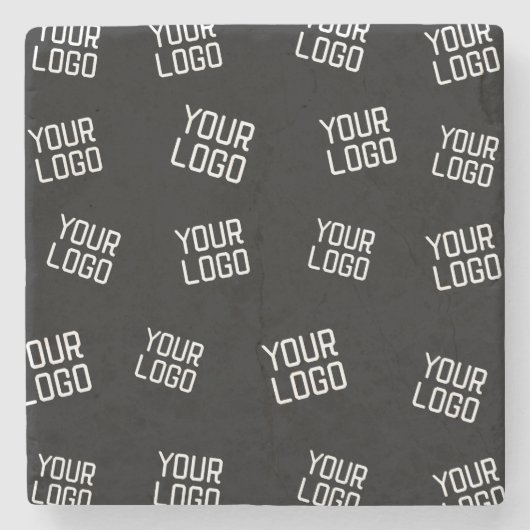 ロゴまたはイメージ | ランダム化されたルッキングテンプレート ストーンコースター (正面)
