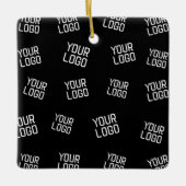 ロゴまたはイメージ | ランダム化されたルッキングテンプレート セラミックオーナメント (正面)