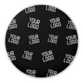 ロゴまたはイメージ | ランダム化されたルッキングテンプレート セラミックノブ (正面)