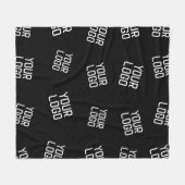 ロゴまたはイメージ | ランダム化されたルッキングテンプレート フリースブランケット (正面(横))