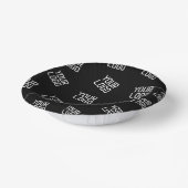 ロゴまたはイメージ | ランダム化されたルッキングテンプレート ペーパーボウル (傾斜あり)