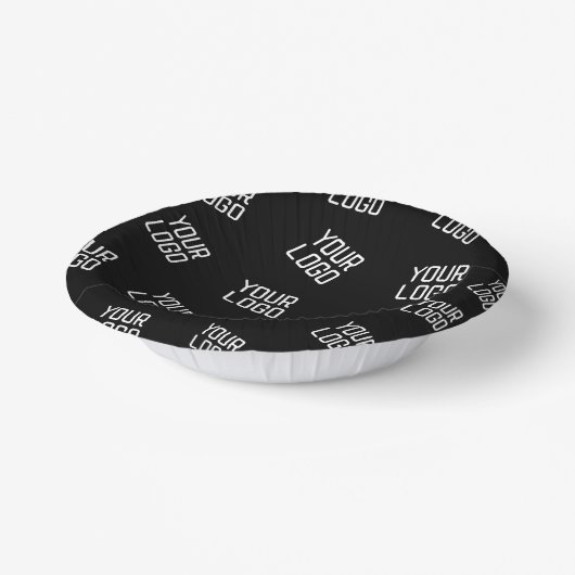 ロゴまたはイメージ | ランダム化されたルッキングテンプレート ペーパーボウル (傾斜あり)