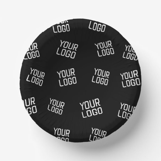 ロゴまたはイメージ | ランダム化されたルッキングテンプレート ペーパーボウル (正面)