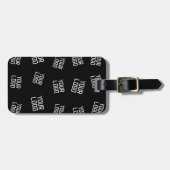 ロゴまたはイメージ | ランダム化されたルッキングテンプレート ラゲッジタグ (正面横)