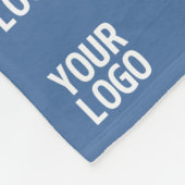 ロゴまたはイメージ | 垂直ストライプパターン フリースブランケット (角)