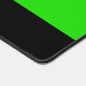 ロゴまたはイメージ | 黒と明るい緑 デスクマット (コーナー)