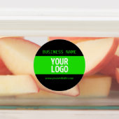 ロゴまたはイメージ | 黒と明るい緑 ラベル (貼付)
