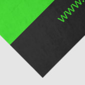 ロゴまたはイメージ | 黒と明るい緑 薄葉紙 (詳細)