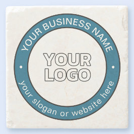 ロゴまたはデザインとカスタマイズ可能な循環文字 ストーンコースター