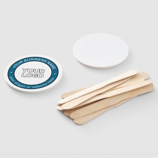 ロゴまたはデザインとカスタマイズ可能な循環文字 ハンドファン (組立なし)