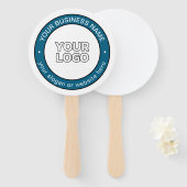 ロゴまたはデザインとカスタマイズ可能な循環文字 ハンドファン (正面&裏面)