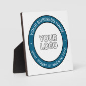 ロゴまたはデザインとカスタマイズ可能な循環文字 フォトプラーク (正面)