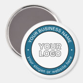 ロゴまたはデザインとカスタマイズ可能な循環文字 マグネット (正面/裏面)