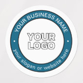 ロゴまたはデザインとカスタマイズ可能な循環文字 ラベル (デザイン2)