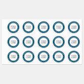 ロゴまたはデザインとカスタマイズ可能な循環文字 ラベル (シート)