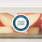 ロゴまたはデザインとカスタマイズ可能な循環文字 ラベル (貼付)