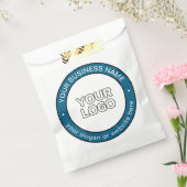 ロゴまたはデザイン & カスタマイズ可能な円形テキスト フェイバーバッグ (封をした状態)