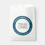ロゴまたはデザイン & カスタマイズ可能な円形テキスト フェイバーバッグ (正面)