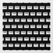 ロゴまたはデザイン | 編集可能なカラーバックグラウンド ウィンドウサイン (シート)