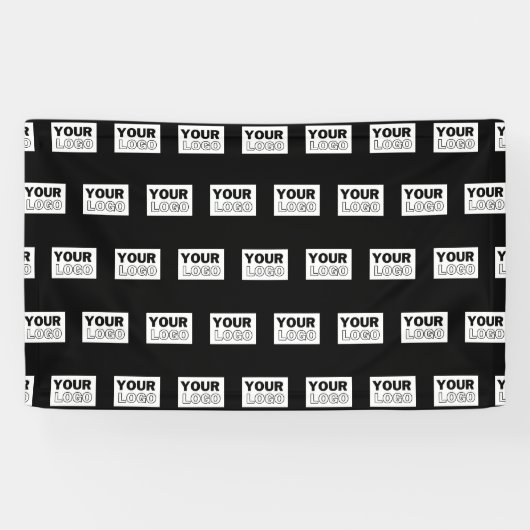 ロゴまたはデザイン | 編集可能なカラーバックグラウンド 横断幕 (横)